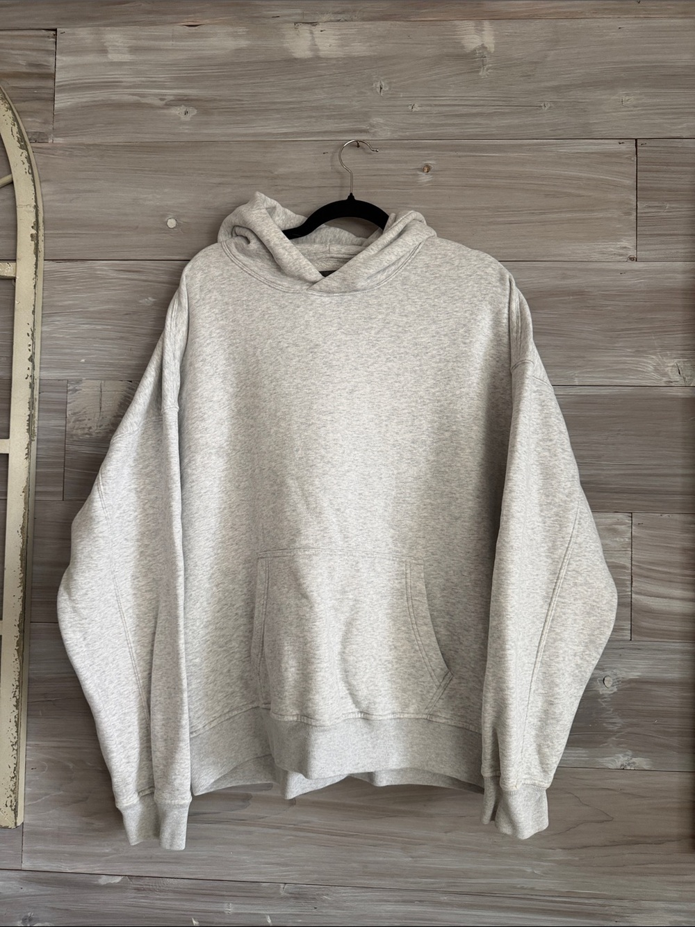 Classic Light Gray Men's Abercrombie and Fitch Hoodie Sweatshirt